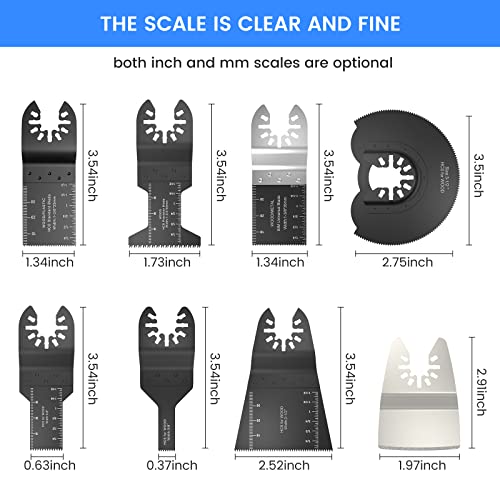 Oscillating Saw Blades, 33pcs Quick Release Oscillating Tool Blades for Wood Metal Cutting, Multi Tool blades Compatible with Fein Multimaster Porter Dewalt Makita Milwaukee Chicago Craftsmans etc.