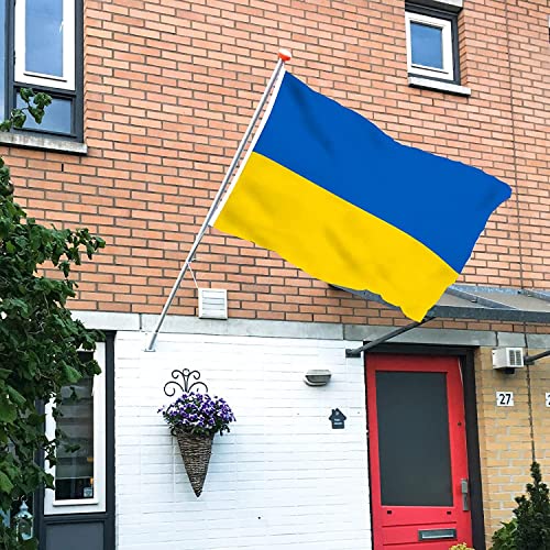 Ukraine Flag 3x5 Ft Outdoor Indoor Decoration Flag Banner with Two Brass Grommets Ukrainian National Flags I Stand with Ukraine