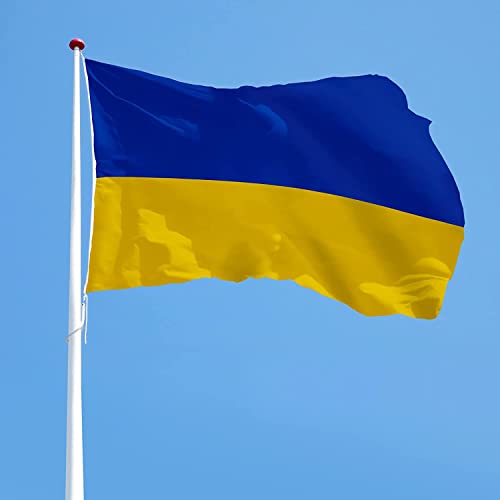 Ukraine Flag 3x5 Ft Outdoor Indoor Decoration Flag Banner with Two Brass Grommets Ukrainian National Flags I Stand with Ukraine