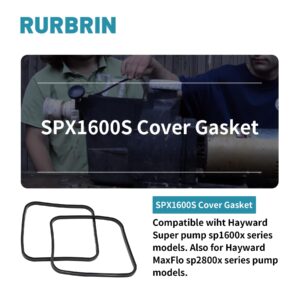 (2/Pack) SPX1600S Cover Gasket Compatible with Hayward SuperPump Model SP1600X Series Kit, O-177 Lid Gasket