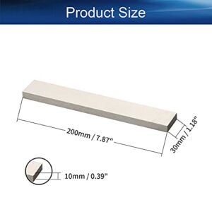 Bettomshin HSS Lathe Tool Bit 10mm x 30mm x 200mm Square Lathe Turning Tool Blanks High Speed Steel Rectangular Fly Cutter Mill Blank 1Pcs