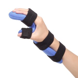 scurnhau resting hand splint, functional hand brace, wrist & finger night immobilizer, hand support for tendinitis, arthritis, carpal tunnel syndrome, stroke hand, fit for left and right hand-s/m