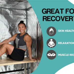 Sauna Rocket | 1-Person Full Body Sauna Portable Tent | in-Home Use for Relaxation, Recovery, and Wellness (Tent ONLY)
