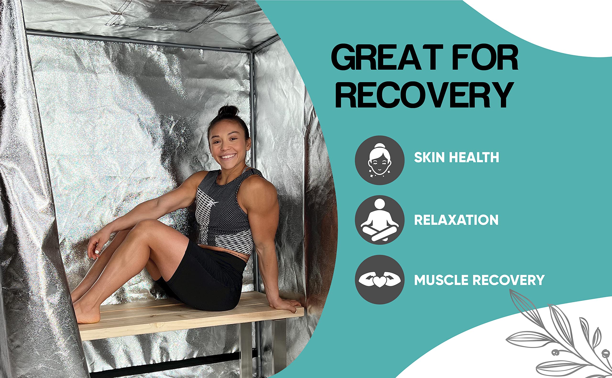 Sauna Rocket | 1-Person Full Body Sauna Portable Tent | in-Home Use for Relaxation, Recovery, and Wellness (Tent ONLY)