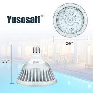 Yusosaif Color Changing LED Pool Lights for Inground Pool,120V 40W Waterproof,LED Replacement for 500W Pentair and Hayward Fixture, Pool Light Bulb