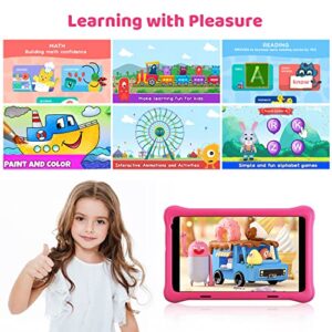 OLEXEX Kids Tablet 8 inch Tablet for Kids 4000 mAh 2GB RAM 32GB ROM HD 1280 * 800 Tablet Kids with WiFi, Bluetooth, Dual Camera, Parental Control