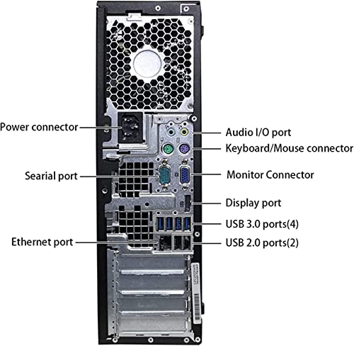 HP Elite Desktop Computer PC, 3.1 GHz, Intel Core i5, 16GB, RAM, 2TB HDD, New 22 inch LED Monitor, RGB Speaker and Keyboard Mouse, WiFi, Windows 10 Pro (Renewed)