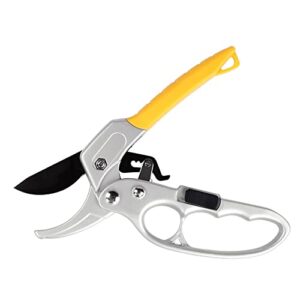 pruning scissors garden plant clippers,bonsai trimming rose pruners hand tool work 3 times easier,for weak hands, gardening gift for any occasion,reinforced design handle garden shears