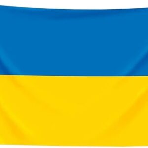 Ukraine Flag 2x3ft Double Sided Ukrainian National Flags Banner,Polyester with Two Brass Grommets for Outdoor Indoor Decor