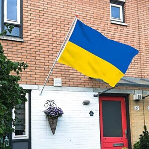 Ukraine Flag 2x3ft Double Sided Ukrainian National Flags Banner,Polyester with Two Brass Grommets for Outdoor Indoor Decor