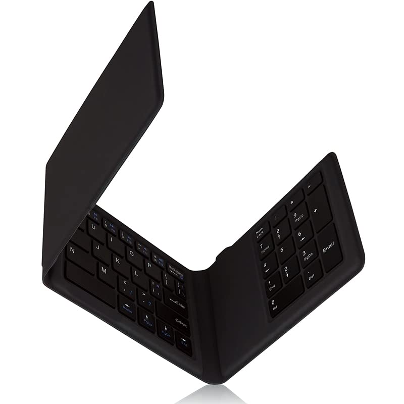 FahanTech Multi-Sync Foldable Travel Keyboard with Full Number Pad (Number Pad)