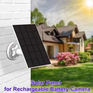 Solar Panel Compatible with Wyze Cam Outdoor,Continuous Power Supply for Rechargeable Battery Camera,5V 3.5W USB Port Waterproof Solar Panel with 10ft Charging Cable（2 Pack）