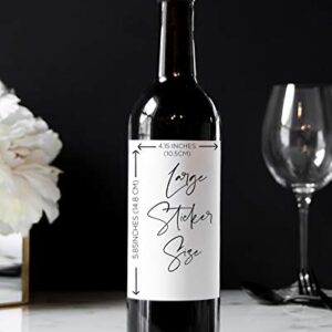 Pregnancy Reveal Wine Label for Parents Mom and Dad, Tiny Baby Announcements Gifts, Wine Bottle Stickers, We're Having a Baby Cards, Promoted to Grandparents, Im Pregnant