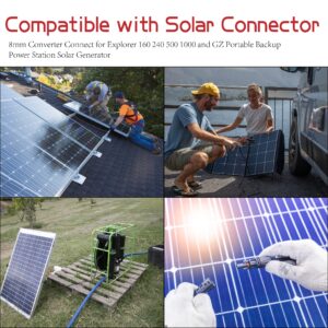 Ruikarhop 9Ft 12AWG Cable Solar Connector to XT60 Female Adapter Connector Connect Solar Panel for Solar Generator