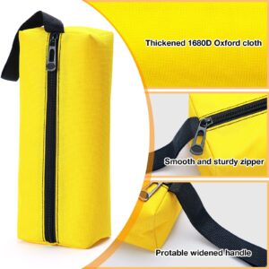 9 Packs Small Tool Pouch Zipper Tool Bags Canvas Waterproof Versatile Hand Zippered Tool Pouches Heavy Duty Multipurpose Zipper Tool Pouch Tote Bag for Organizer Storage (9.8 x 3.3 x 2.7 Inch)