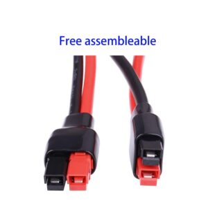 Faoyliye 45A Connector Extension Cable Battery Charger Adapter 14AWG Solar Panel Extension Cable-1M/ 3.28Ft