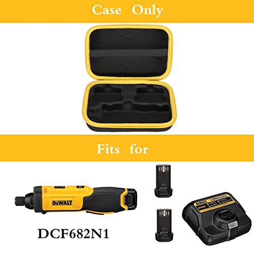 Mchoi Hard Portable Case Fits for DEWALT DCF682N1 8V MAX Cordless Screwdriver Kit, Not for the DEWALT (DCF680N2), Case Only