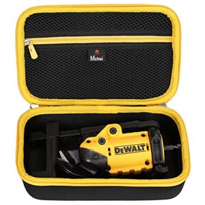 mchoi hard carrying case compatible with dewalt dwashrir metal shears attachment, case only