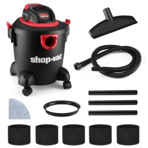 shop-vac 5 gallon 2.0 peak hp wet/dry vacuum 2035000+ 90585 foam sleeve filter 5 pack