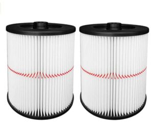 replacement filter for craftsman shop vac 9-17816，fits 5 gallon and larger vacuum cleaner，2 packs