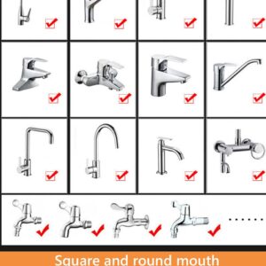 3Modes High Pressure Luxury Filtered Kitchen Water Faucet Aerator Home Pressure Water Diffuser Bubbler Water Saving Filter Shower Head Nozzle Tap Connector