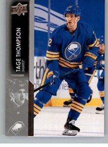 2021-22 upper deck series one #25 tage thompson buffalo sabres official nhl hockey card in raw (nm or better) condition