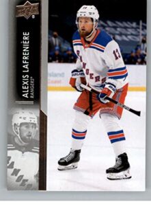 2021-22 upper deck series one #123 alexis lafreniere new york rangers official nhl hockey card in raw (nm or better) condition