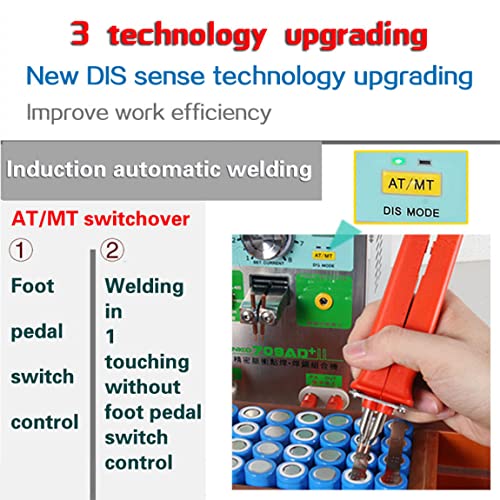 CHEIRSS 709AD Pulse Spot Welder 0.35mm Battery Welding Machine,3.2KW Battery Spot Welder & Soldering Station,for Battery Pack 18650 14500 & Other Lithium Batteries