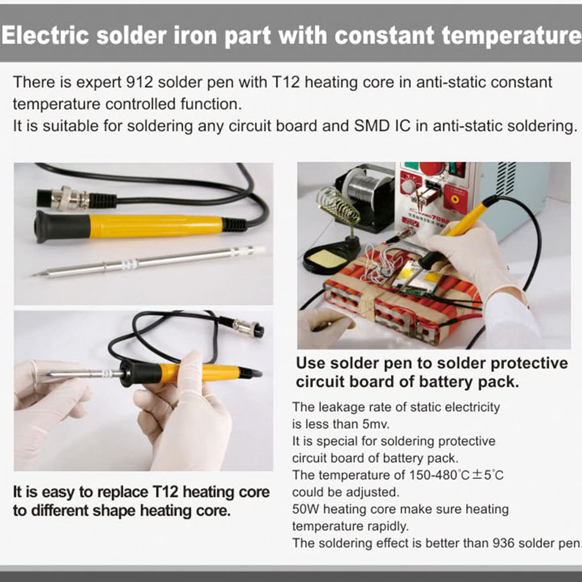 CHEIRSS 709A Spot Welder with Pulse Spot Welding Pen,0.35mm Battery Welding Machine Battery Spot Welder and Soldering Station, for Battery Pack 18650 14500 Lithium Batteries