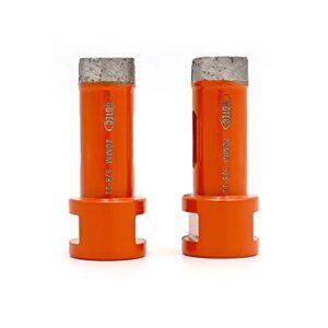 bgtec diamond core drill bit, 2pcs 3/4" 20mm hole saw with 5/8-11 thread welded diamond wet drilling for marble, granite, artificial stone, ceramic tile