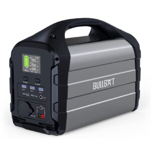 bullbat portable power station adventurer 700, 613wh lithium battery powered outlet with 700w ac, household & outdoor backup battery supply for camping fishing trip