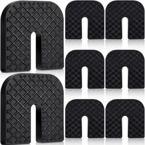 treela 8 packs rubber isolator pad anti vibration pads mechanical vibration damping pads shock absorbing rubber absorber sound isolation pad for air conditioning condenser outer machine