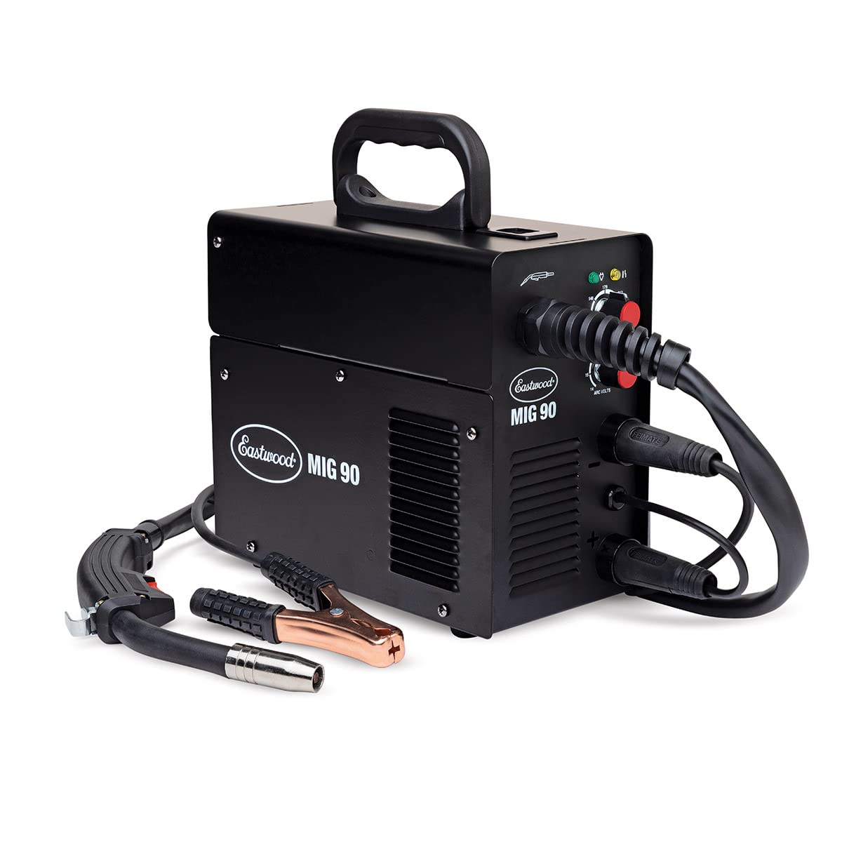 Eastwood 30-90 Amp 120V MIG Welder Machine for MIG and Flux Welding | Portable Welding Machine with Gas Regulator and Spool of Wire | Perfect for Beginners and DIY Project Enthusiast