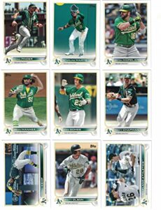 oakland athletics / 2022 topps baseball team set (series 1 and 2) with (17) cards. plus 2021 topps a's baseball team set (series 1 and 2) with (21) cards. ***includes (3) additional bonus cards of former a's greats mark mcgwire, dave stewart and terry ste