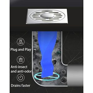 6 Pieces Shower Floor Drain Core Backflow Preventer One Way Valve Adjustable Silicone Sink Floor Drain Trap for Pipes Tubes in Toilet Bathroom Kitchen