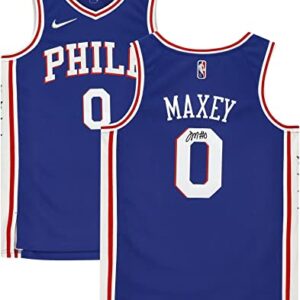 Tyrese Maxey Philadelphia 76ers Autographed Nike Black 2021-2022 Diamond Swingman Jersey - Autographed NBA Jerseys