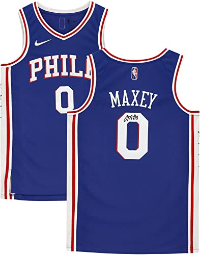 Tyrese Maxey Philadelphia 76ers Autographed Nike Black 2021-2022 Diamond Swingman Jersey - Autographed NBA Jerseys