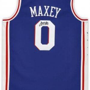 Tyrese Maxey Philadelphia 76ers Autographed Nike Black 2021-2022 Diamond Swingman Jersey - Autographed NBA Jerseys