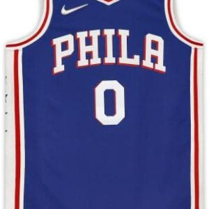 Tyrese Maxey Philadelphia 76ers Autographed Nike Black 2021-2022 Diamond Swingman Jersey - Autographed NBA Jerseys