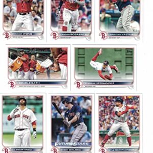 Boston Red Sox / 2022 Topps Baseball Team Set (Series 1 and 2) with (29) Cards. PLUS 2021 Topps Red Sox Baseball Team Set (Series 1 and 2) with (20) Cards. ***INCLUDES (3) Additional Bonus Cards of Former Red Sox Greats Roger Clemens, Ellis Burks and Mike