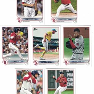 Boston Red Sox / 2022 Topps Baseball Team Set (Series 1 and 2) with (29) Cards. PLUS 2021 Topps Red Sox Baseball Team Set (Series 1 and 2) with (20) Cards. ***INCLUDES (3) Additional Bonus Cards of Former Red Sox Greats Roger Clemens, Ellis Burks and Mike