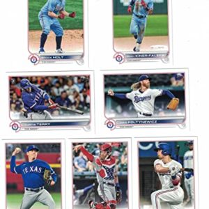 Texas Rangers / 2022 Topps Baseball Team Set (Series 1 and 2) with (22) Cards. PLUS 2021 Topps Rangers Baseball Team Set (Series 1 and 2) with (18) Cards. ***INCLUDES (3) Additional Bonus Cards of Former Rangers Greats Nolan Ryan, Rafael Palmeiro and Kenn