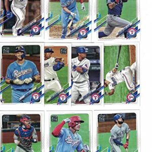 Texas Rangers / 2022 Topps Baseball Team Set (Series 1 and 2) with (22) Cards. PLUS 2021 Topps Rangers Baseball Team Set (Series 1 and 2) with (18) Cards. ***INCLUDES (3) Additional Bonus Cards of Former Rangers Greats Nolan Ryan, Rafael Palmeiro and Kenn