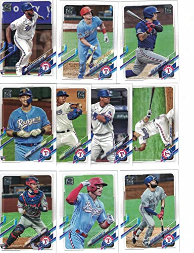 Texas Rangers / 2022 Topps Baseball Team Set (Series 1 and 2) with (22) Cards. PLUS 2021 Topps Rangers Baseball Team Set (Series 1 and 2) with (18) Cards. ***INCLUDES (3) Additional Bonus Cards of Former Rangers Greats Nolan Ryan, Rafael Palmeiro and Kenn