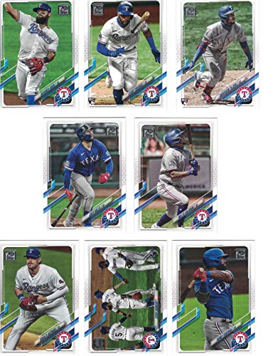 Texas Rangers / 2022 Topps Baseball Team Set (Series 1 and 2) with (22) Cards. PLUS 2021 Topps Rangers Baseball Team Set (Series 1 and 2) with (18) Cards. ***INCLUDES (3) Additional Bonus Cards of Former Rangers Greats Nolan Ryan, Rafael Palmeiro and Kenn