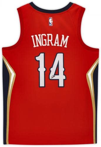 Brandon Ingram New Orleans Pelicans Autographed Red Statement Nike Swingman Jersey - Autographed NBA Jerseys