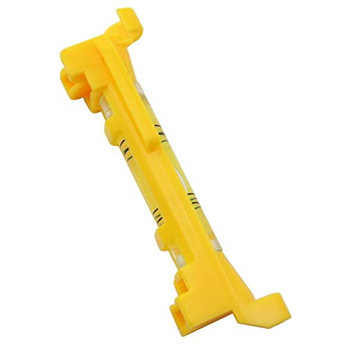 String Line Level FMHXG 8pcs Yellow Spirit Level Bubble String Leveler Hanging Level Measuring Tools Acrylic Bubble Spirit Level with Plastic Shell