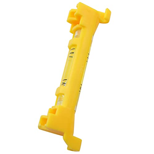 String Line Level FMHXG 8pcs Yellow Spirit Level Bubble String Leveler Hanging Level Measuring Tools Acrylic Bubble Spirit Level with Plastic Shell