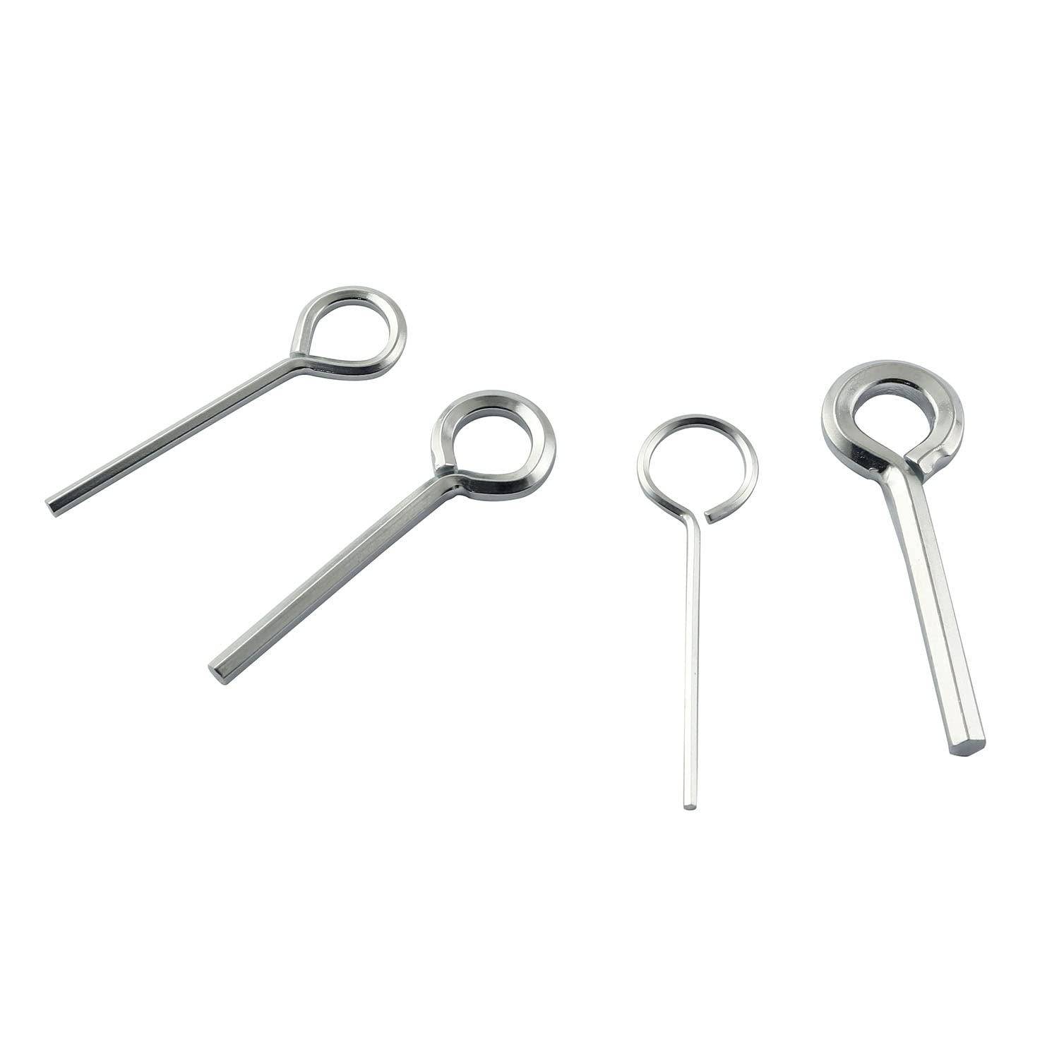 YHXiXi 5IN1 Ring Allen Wrench Set - 5/64" 1/8" 5/32" 7/32" Allen Key Door Keys with 1 Keychain for Push Bar Panic Exit Device