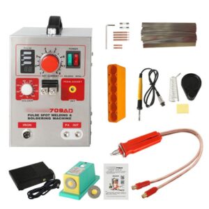 709AD+ Battery Spot Welder,Pulse Spot Welder,for Welding Lithium-ion Battery Pack, Equipped with Cooling System and Intelligent Welding Function,110V-220V